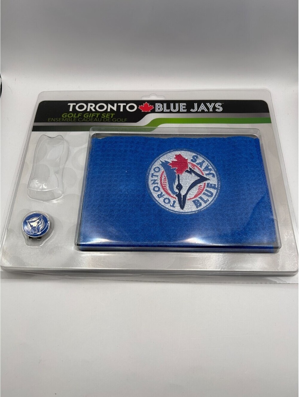 Golfing Buddies Toronto Blue Jays Golf Gift Set Open Box No Divot Tool Towel Set